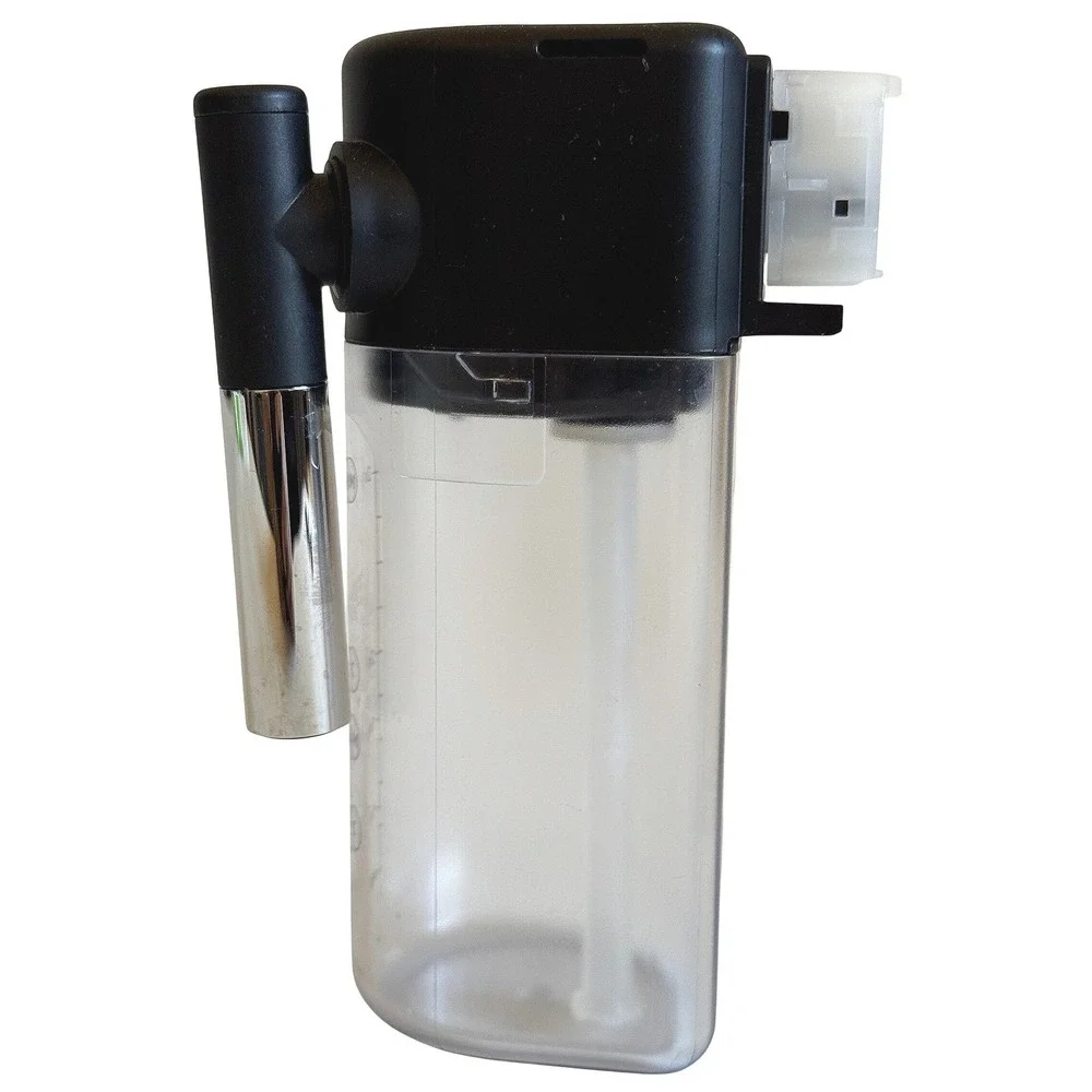 Milk Carafe Frother Attachment for Espresso Machine Clear Reservoir Black Top